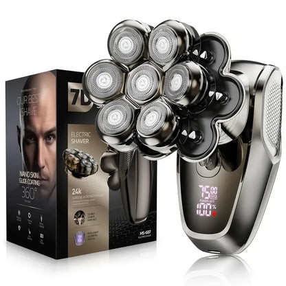Effortless Head Shaving: GlideX® 7D 5-in-1 Head Shaver Kit (VAT Incl.)