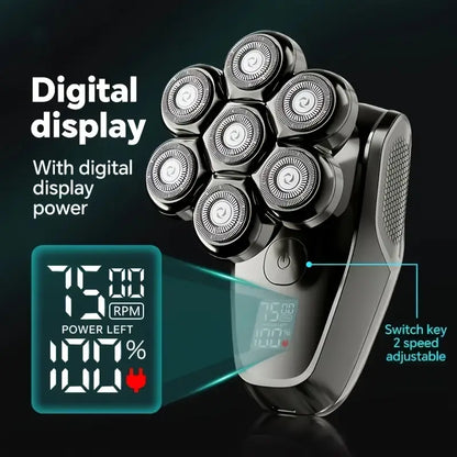 Effortless Head Shaving: GlideX® 7D 5-in-1 Head Shaver Kit (VAT Incl.)