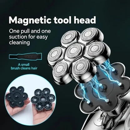 Effortless Head Shaving: GlideX® 7D 5-in-1 Head Shaver Kit (VAT Incl.)